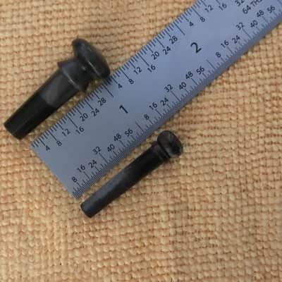 NOS Vintage Snakewood Bridge /End Pin set for Iconic and Boutique  Acoustic  guitars -Dark Gray image 4