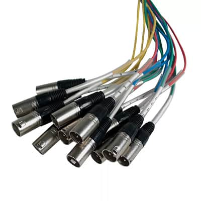 16 Channel Xlr Trs Combo Splitter Snake Cable Two 15' Xlr Trunks - Rack Mounts image 4