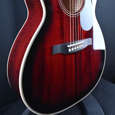 Immagine PRS SE P20E Parlor Acoustic Guitar Fire Red Burst #110 - 5