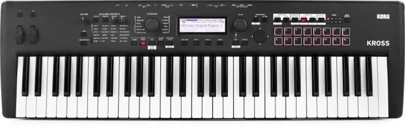 Korg Kross 2-61-MB 61-key Synthesizer Workstation - Super Matte Black image 1