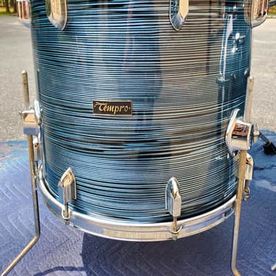 Tempro (pearl) Vintage MIJ 1960s - Blue Strata three piece image 23