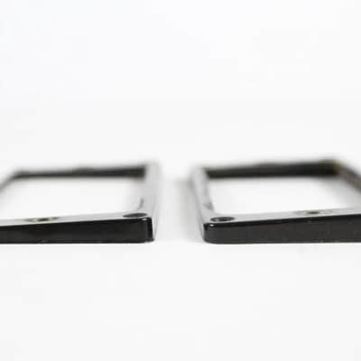 1974 Gibson Vintage Les Paul/L6-S/SG/ES Pickup Rings SET Humbucker Black 1970s USA image 3