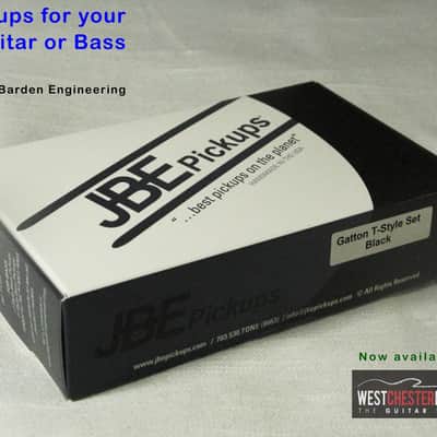 Joe Barden Engineering (JBE Pickups) Gatton T-Style Pickup Set Black image 2