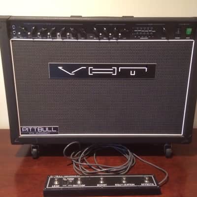 VHT Pittbull C-100-R 1993 Black EQ+Reverb 2x12 combo image 1