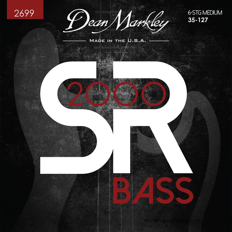 Dean Markley SR2000 High Performance Bass Guitar Strings Medium 6 String 35-128 image 1
