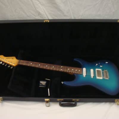 Skermetta Custom Super Strat Ocean Burst image 17
