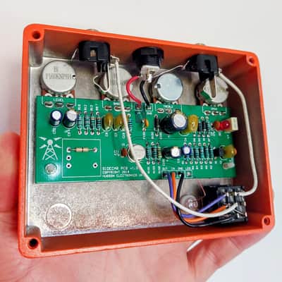 Hudson Electronics Sidecar – Rehoused Orange Sand | Blue LED | One-of-a-Kind image 4