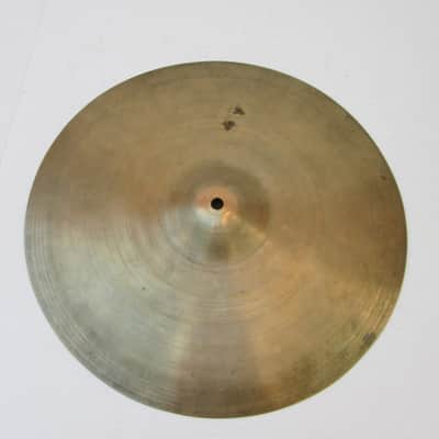 Avedis Zildjian Cymbal “Factory Second “ " S Stamp” 14” 1950’s? Hi Hat Bottom? 1258 Grams “Good” image 3