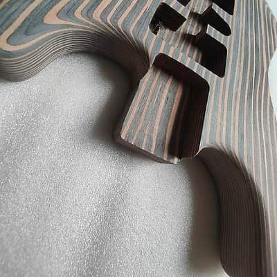 Zebra Wood Hollow Stratocaster Strat Style Body image 6