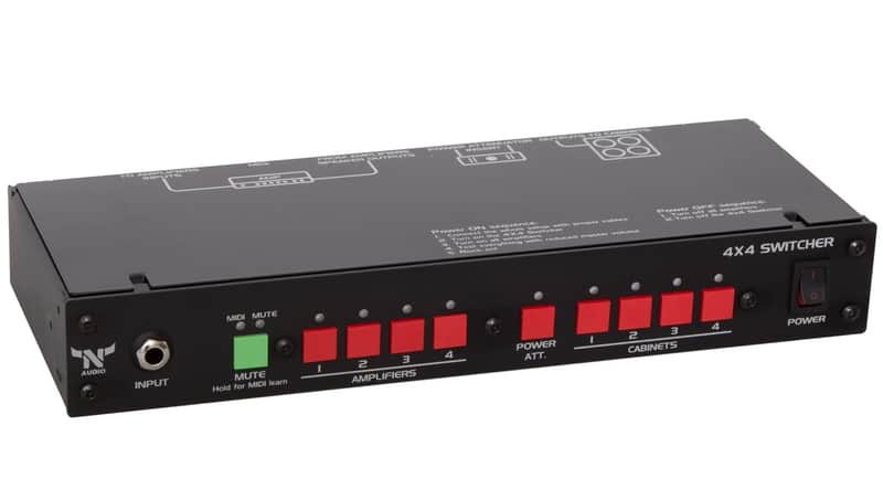 Immagine N-audio 4X4 Amp Cabinet speaker amplifier switcher selector - 1