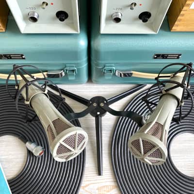1974 Matched Stereo Pair Of Lomo 19A19 Tube Condenser Microphones w/Consecutive Serial Numbers image 4