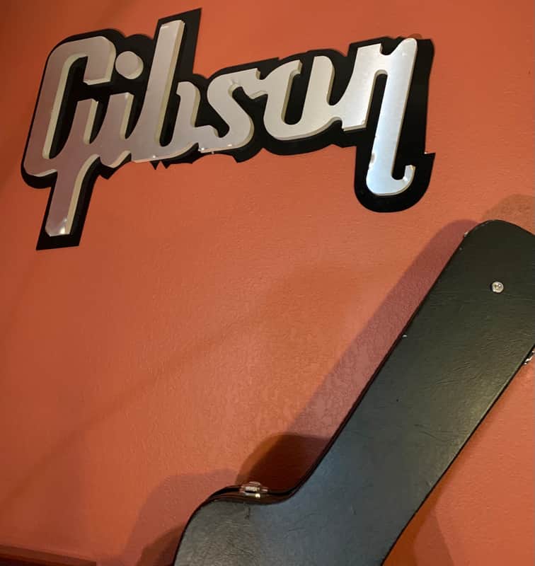 Vintage Gibson Dealer “ PURE” Sign 3 Feet! image 1