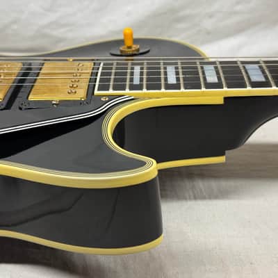 Gibson Custom Shop LPB-3 lpb3 Les Paul Custom Guitar with COA + Case - Ebony / Black image 14