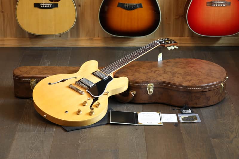 Unplayed! 2022 Gibson Custom Shop ES-335 1959 Reissue Murphy Lab Semi-Hollow Electric Guitar Ultra Light Vintage Natural + COA OHSC