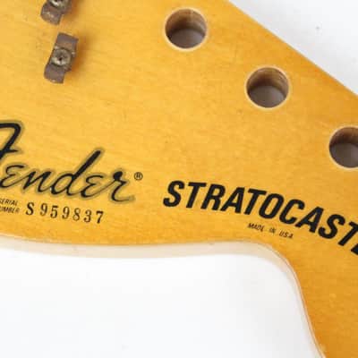 1979 Vintage Fender Stratocaster Maple 3-Bolt NECK ~Player Grade~ Checking USA Strat 1970s image 13