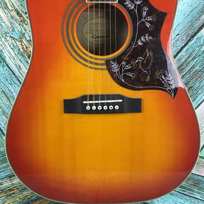 Epiphone Hummingbird Pro Acoustic - Electric Guitar 2015 Heritage Cherry Burst, image 2