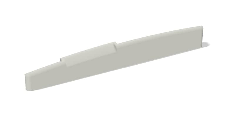 Forward Line B and G Compensated Bone Guitar Saddle - 12 Inch Radius image 1
