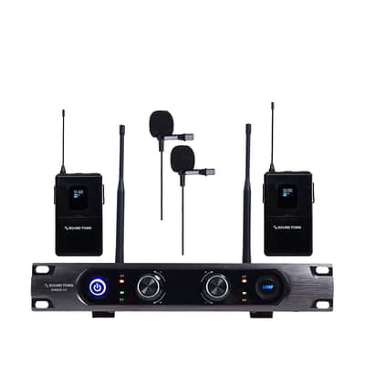 SWM22-U2 Series | Metal 40-Channel Rack Mountable UHF Wireless Microphone System with 2 Metal Handheld Wireless Microphones for Church, Business Meeting, Outdoor Wedding and Karaoke-SWM22-U2HH image 3