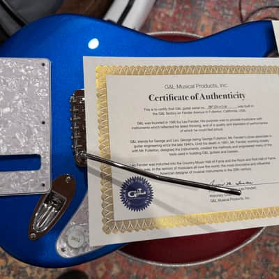 G&L USA Legacy 2023 Electric Blue Metallic image 15