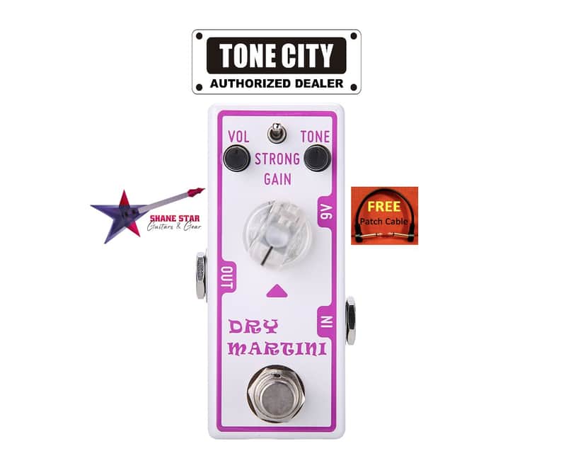 Tone City Dry Martini "OCD" Style Overdrive⚡Low-Gain Boost Or A Potent Medium-Gain Drive! image 1