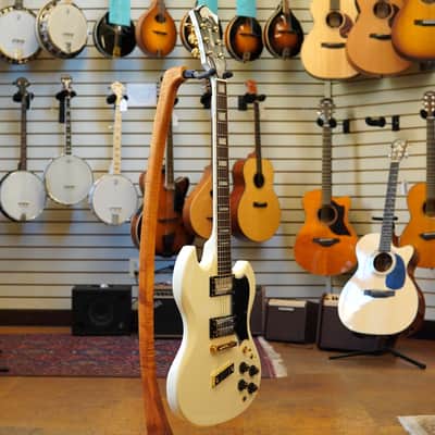 Guild Polara Kim Thayil Signature Electric Guitar Vintage White image 5