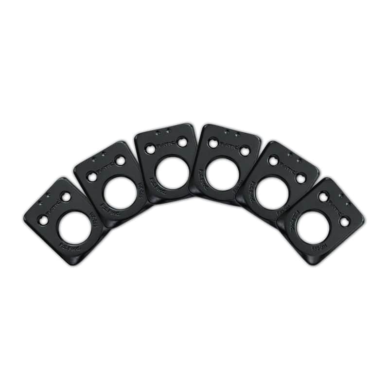 Graph Tech Ratio InvisoMatch Plates Fender Style 2 Pin Hole - Black (6 set) image 1