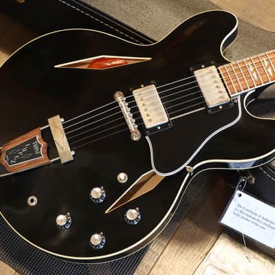 Minty! 2022 Gibson Custom Shop '64 Trini Lopez Semi-Hollow Electric Guitar Black Ebony + COA OHSC image 2