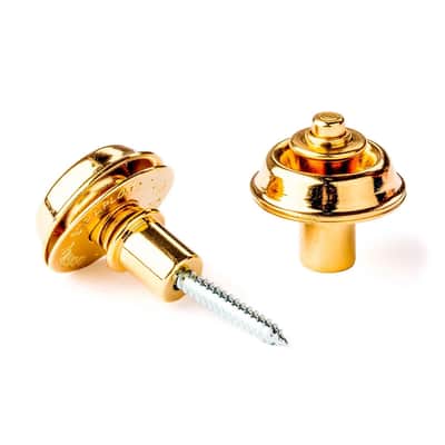 Dunlop SLS1404G Straplok Flush-Mount Strap Retainer System 2010s - Gold image 1
