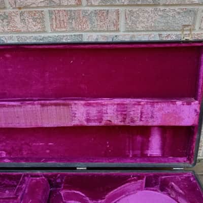 Vintage Early 1970's Gibson Les Paul Custom Electric Guitar Case! Rectangle, Purple Interior! image 12