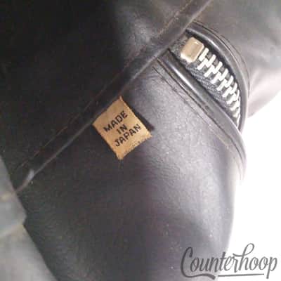*Pearl Leather 8x12" Tom Drum Case/Bag Made In Japan Vintage 60s Soft Shell image 2