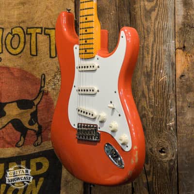 Fender Limited Edition Custom Shop '57 Strat Relic - Aged Tahitian Red image 2