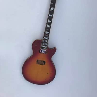Cherry Burst Les Paul LP Style Guitar Body, Maple Neck and Rosewood Fingerboard image 2