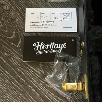 2025 The Heritage H535 Trans Red Flamed Maple Body image 6