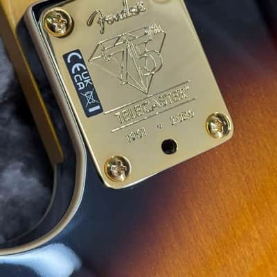 Fender #0171022703 75th Anniversary American Professional Custom Telecaster, Maple Fingerboard, 2 Color Sunburst image 10