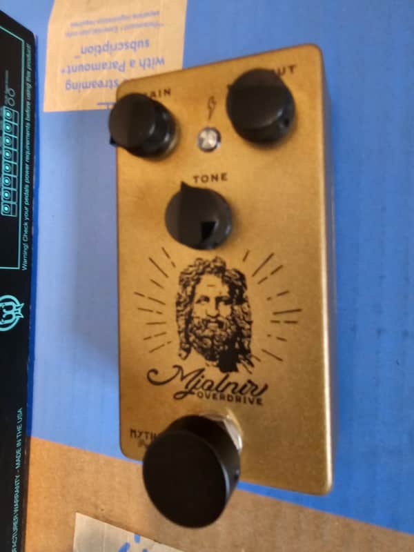 Mythos Pedals Mjolnir Overdrive 2010s - Gold with Black Knobs image 1