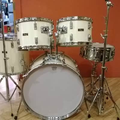 70s Pearl Fiberglass Shell drum kit w/ original hardware and cases! image 2