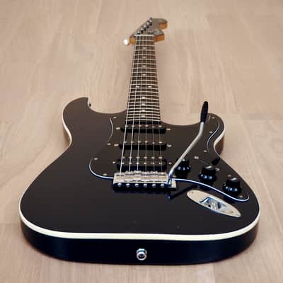2017 Fender Aerodyne Stratocaster HSS Medium Scale 24 3/4" Gunmetal Blue Japan MIJ image 11