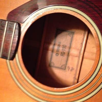 Vintage 70's Yamaha FG 100 Acoustic Guitar image 10