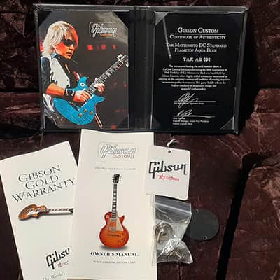 Gibson Custom Shop Tak Matsumoto DC Aqua Blue 1st Edition 2012 image 10