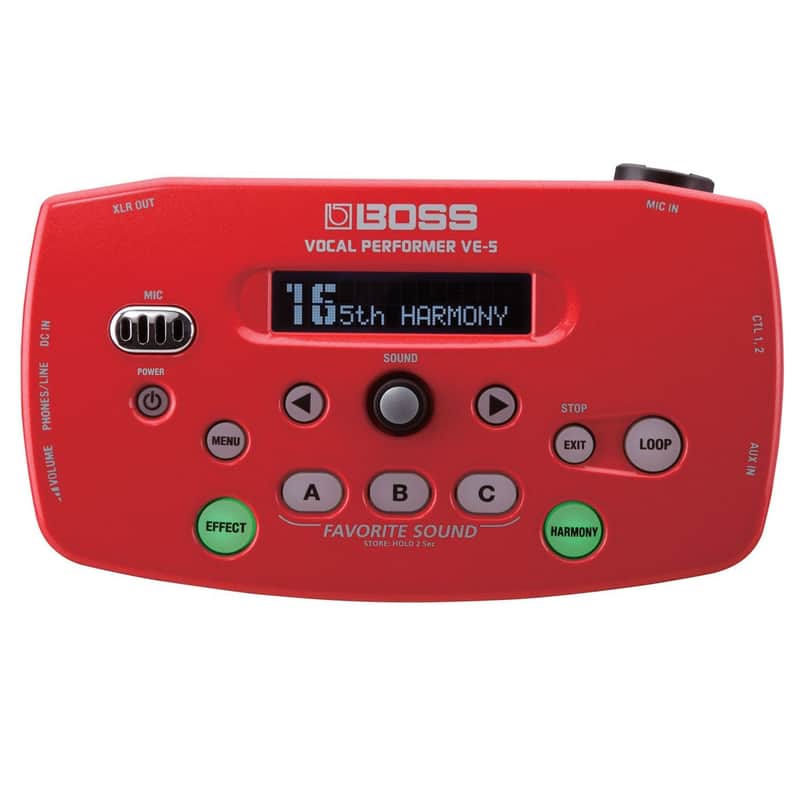 Boss VE-5 Vocal Performer in Red image 1