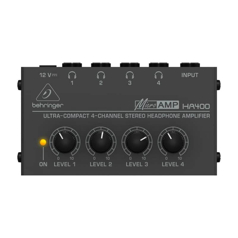 Behringer MicroAMP HA400 4-Channel Headphone Amplifier image 1