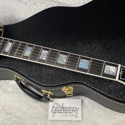 NEW! Gibson Dealer Select Custom Shop Les Paul Custom AAA Flame Top - Aqua Blue - Authorized Dealer - WOW! 8.2 lbs - G07380 image 10