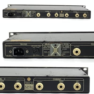 Drawmer DS201 Dual Gate 1984 - Black TGHM #3 image 6