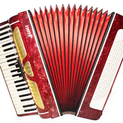 Piano Accordion for Adults Almaz 120 Bass made in Russia Straps Case 1912, Keyboard Accordian, Amazing sound. image 2