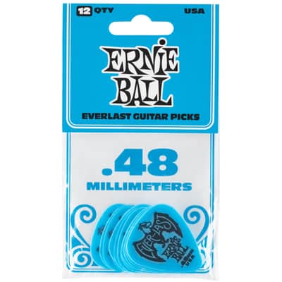 Ernie Ball P09181 Everlast Delrin Guitar Picks - .48mm (12-Pack)