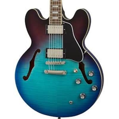 Epiphone ES-335 Figured Semi-Hollow Body Electric Guitar (Blueberry Burst) image 3