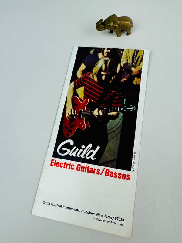 Guild Electric Guitars/Basses Mini Foldout Brochure 1971 image 1