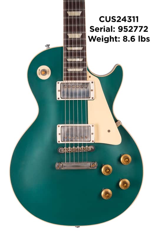 Gibson Custom Shop 1959 Les Paul Standard VOS Electric Guitar - Metallic Sea Green w/OHSC (CUS24311) image 1
