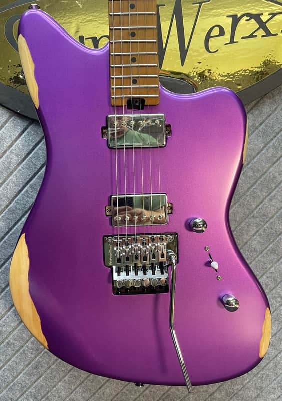 SBS Steve Brown Sound Guitars VS200 Includes Our FretWerx In USA Fret Dress and Setup! Purple Metallic image 1