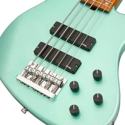 Sadowsky MetroExpress 5-String 24-Fret Modern Bass Roasted Maple Fingerboard 5-String Solid Sage Green Metallic High Polish image 6